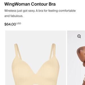 Knix Women’s Wingwomen Wireless Bra size 38E NWT